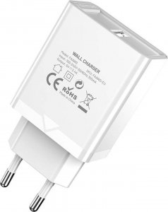 Ładowarka Vention Ładowarka sieciowa EU USB-A Vention FAAW0-EU 12W, 2.4A, (biała) 3