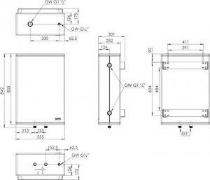 Afriso Zbiornik buforowy AFRISO ABT 50 6805000 3