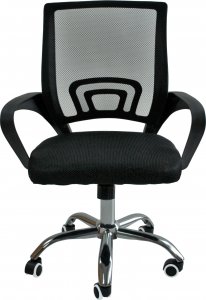 Krzesło biurowe Chiccot FOTEL BIUROWY WENTYLOWANY OBROTOWY Model: PS91 Kolor: Czarny 3