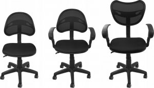 Krzesło biurowe Chiccot Fotel biurowy wentylowany obrotowy Model: PS89 Kolor: Czarny 3