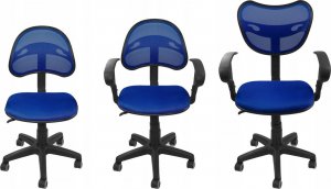 Krzesło biurowe Chiccot Fotel biurowy wentylowany obrotowy Model: PS89 Kolor: Niebieski 3