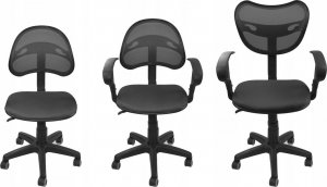 Krzesło biurowe Chiccot Fotel biurowy wentylowany obrotowy Model: PS89 Kolor: Szary 3