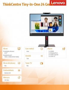 Monitor Lenovo ThinkCentre Tiny-in-One (12NAGAT1EU) 10