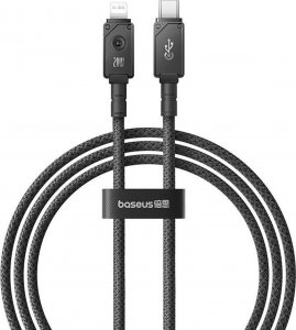 Kabel USB Baseus USB-C - Lightning 1 m Czarny (P10355803111-00) 10