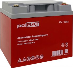 polBAT Akumulator AGM 12V 50Ah polBAT 1