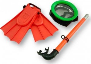 Zestaw do nurkowania i pływania maska rurka płetwy 2