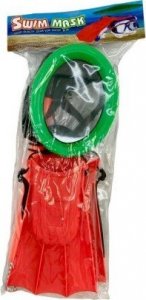 Zestaw do nurkowania i pływania maska rurka płetwy 4