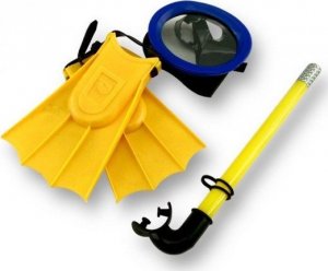 Zestaw do nurkowania i pływania maska rurka płetwy 5