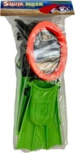 Zestaw do nurkowania i pływania maska rurka płetwy 7