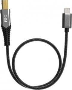 Kabel USB FiiO USB-B - Lightning 0.5 m Czarny (6953175730873) 1