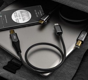 Kabel USB FiiO USB-B - Lightning 0.5 m Czarny (6953175730873) 12