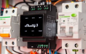 Shelly 3-kanałowy przekaźnik na szynę DIN Pro 3 WiFi/LAN 3