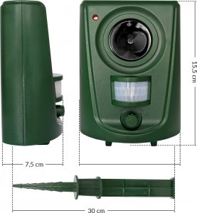 Heckermann Odstraszacz zwierząt, gryzoni, kun, myszy, szczurów Heckermann BG303 3