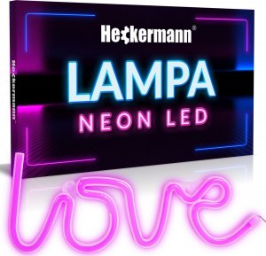 Kinkiet Heckermann Neon LED Heckermann wiszący LOVE 1