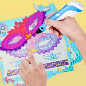 Długopis 3D Heckermann 3041-2Y Niebieski + 115m filamentu 5