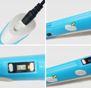 Długopis 3D Heckermann 3041-2Y Niebieski + 115m filamentu 8