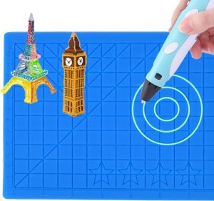 Długopis 3D Heckermann Zestaw Długopis drukarka 3D Heckermann 3041-2Y Różowy + Filament 115m + Książka + Szablon 17x17cm 11