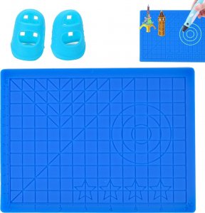 Długopis 3D Heckermann Zestaw Długopis drukarka 3D Heckermann 3041-2Y Różowy + Filament 115m + Książka + Szablon 17x17cm 9