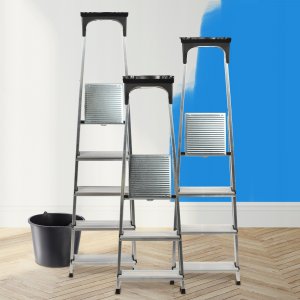 Kadax KADAX Drabina Domowa Aluminiowa 6 Stopniowa + Hak 7