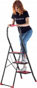 Kadax KADAX Drabina Drabinka Domowa 3 Stopniowa Składana 4