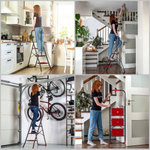 Kadax KADAX Drabina Drabinka Domowa 3 Stopniowa Składana 8