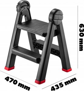 Kadax KADAX Taboret 63cm Kuchenny Solidny Składany 150kg 3