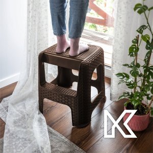 Kadax Taboret Z Schodkiem Stołek Drabina Krzesełko 5