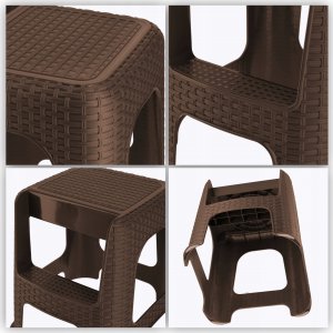 Kadax Taboret Z Schodkiem Stołek Drabina Krzesełko 6