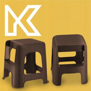 Kadax Taboret Z Schodkiem Stołek Drabina Krzesełko 7