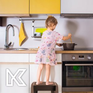 Kadax Taboret Z Schodkiem Stołek Drabina Krzesełko 8