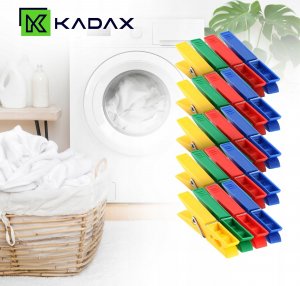 Kadax Klamerki Spinacze Do Bielizny Prania 20 szt Żabki 2