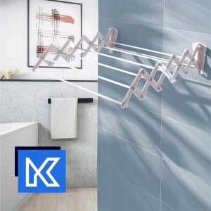 Suszarka na pranie Kadax Suszarka Na Pranie Ubrania Łazienkowa Ścienna 60cm 4