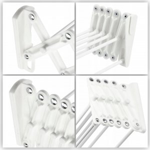 Suszarka na pranie Kadax Suszarka Na Pranie Ubrania Łazienkowa Ścienna 60cm 8