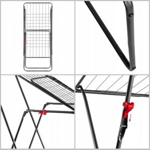 Suszarka na pranie Kadax KADAX Suszarka Na Pranie Stojąca Balkonowa 18M 4