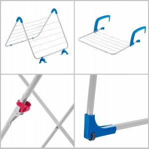 Suszarka na pranie Kadax Suszarka Na Pranie Ubrania 3W1 Składana Duża 18M 11
