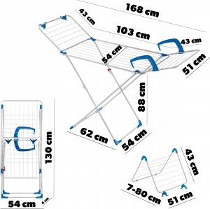 Suszarka na pranie Kadax Suszarka Na Pranie Ubrania 3W1 Składana Duża 18M 3