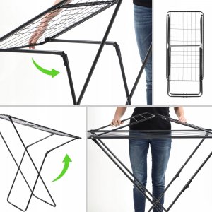 Suszarka na pranie Kadax Suszarka Na Pranie Ubrania Bieliznę Stojąca Balkon 6