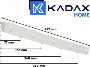 Suszarka na pranie Kadax Suszarka Na Pranie Ubrania Sufitowa 5 Prętów 100cm 4