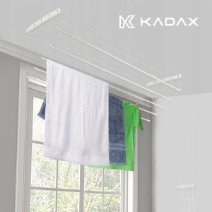 Suszarka na pranie Kadax Suszarka Na Pranie Ubrania Sufitowa 5 Prętów 110cm 2