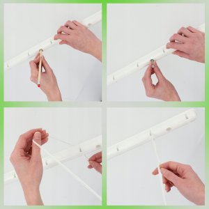 Suszarka na pranie Kadax Suszarka Na Pranie Ubrania Sufitowa 6 Prętów 110cm 7