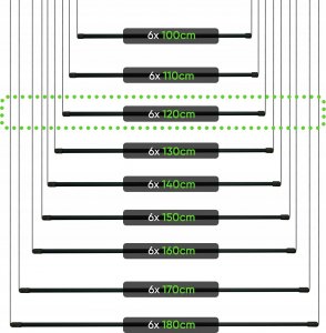 Suszarka na pranie Kadax Suszarka Na Pranie Ubrania Sufitowa 6 Prętów 120cm 11