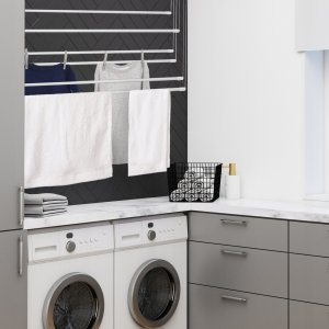 Suszarka na pranie Kadax Suszarka Na Pranie Ubrania Sufitowa 6 Prętów 130cm 2