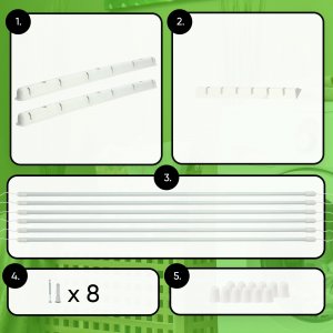 Suszarka na pranie Kadax Suszarka Na Pranie Ubrania Sufitowa 6 Prętów 130cm 5