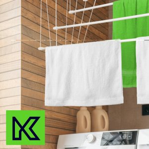 Suszarka na pranie Kadax Suszarka Na Pranie Do Ubrań Sufitowa 6 Prętów 90cm 10