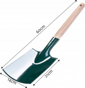 Kadax Saperka Łopata Łopatka Z Drewnianym Trzonkiem 60cm 3
