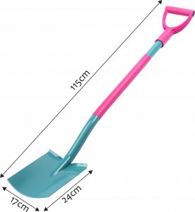 Kadax Szpadel Damski Prosty Łopata Trzon Metalowy 116 cm 3