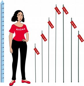Kadax Tyczka Podpórka Do Roślin Stalowa Powlekana 180cm 4