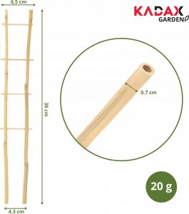 Kadax Drabinka Bambusowa Podpora Pnączy Podwójna 38cm 3