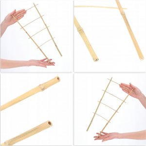 Kadax Drabinka Bambusowa Podpora Pnączy Podwójna 43cm 6