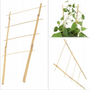 Kadax Drabinka Bambusowa Podpora Pnączy Podwójna 43cm 7